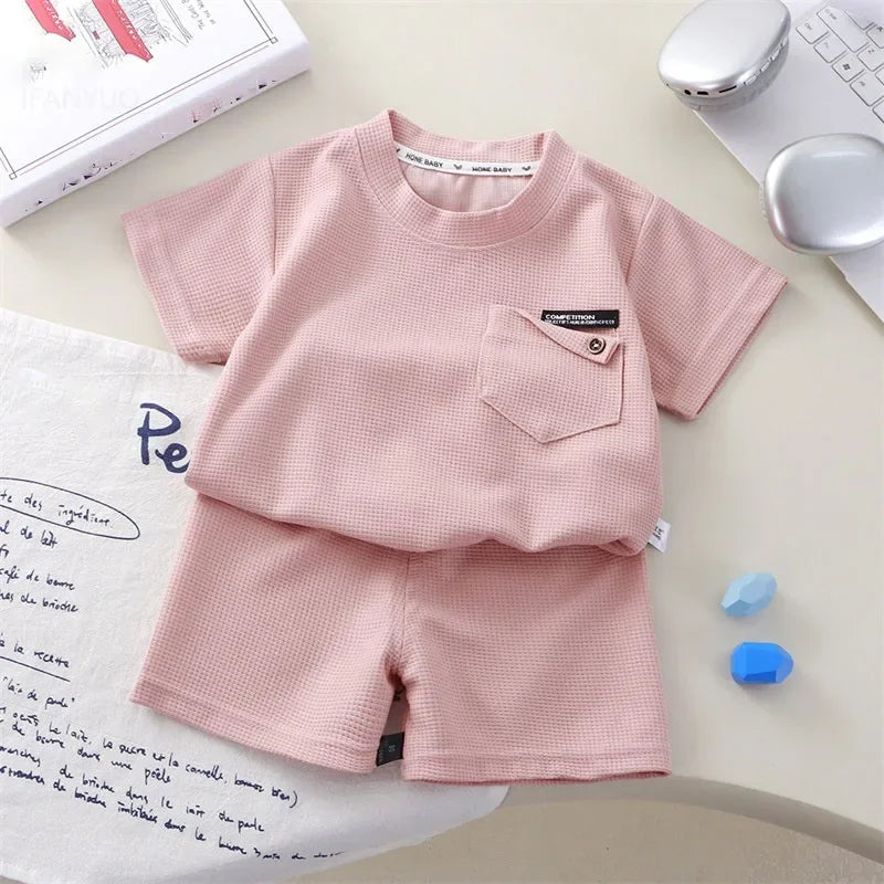 Conjunto Waffle Soft – Conforto Leve para o Verão