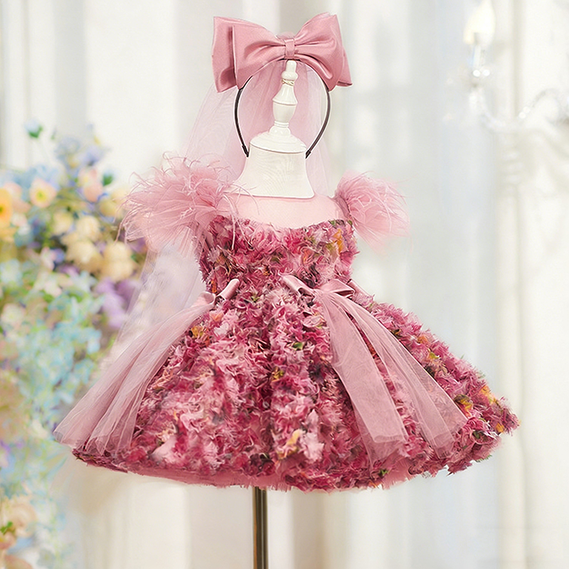 Girls Spring Birthday Princess Dress Flower Girl Party Dress Girls Prom Dress