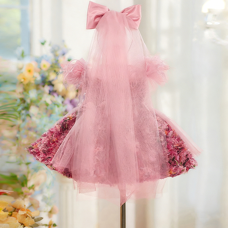 Girls Spring Birthday Princess Dress Flower Girl Party Dress Girls Prom Dress