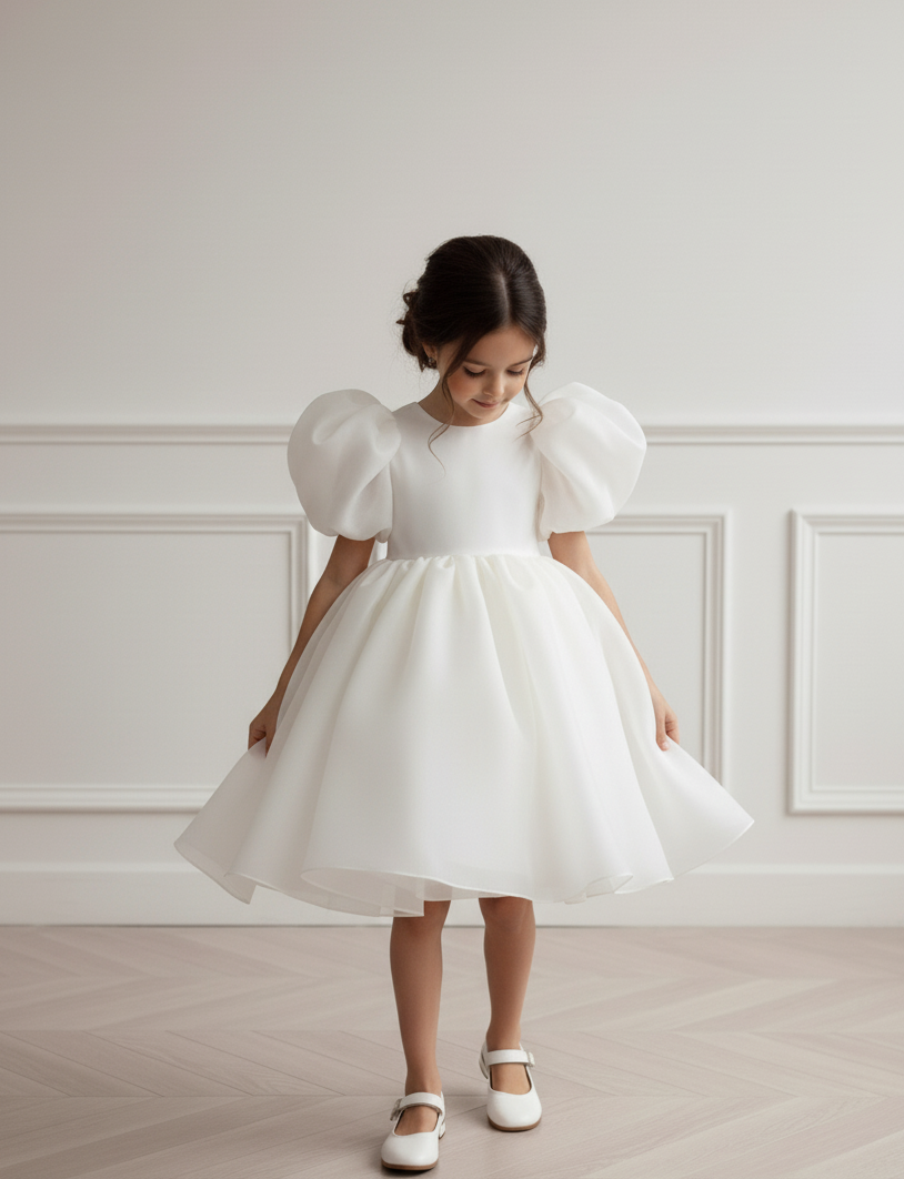 Vestido Infantil Bella – Destaque na Vogue Austrália | Festa, Batizado e Ocasiões Especiais